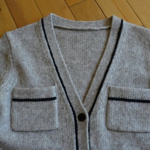 THEORY V-neckline wool-blend cardigan Size XS - Picture 3 of 10